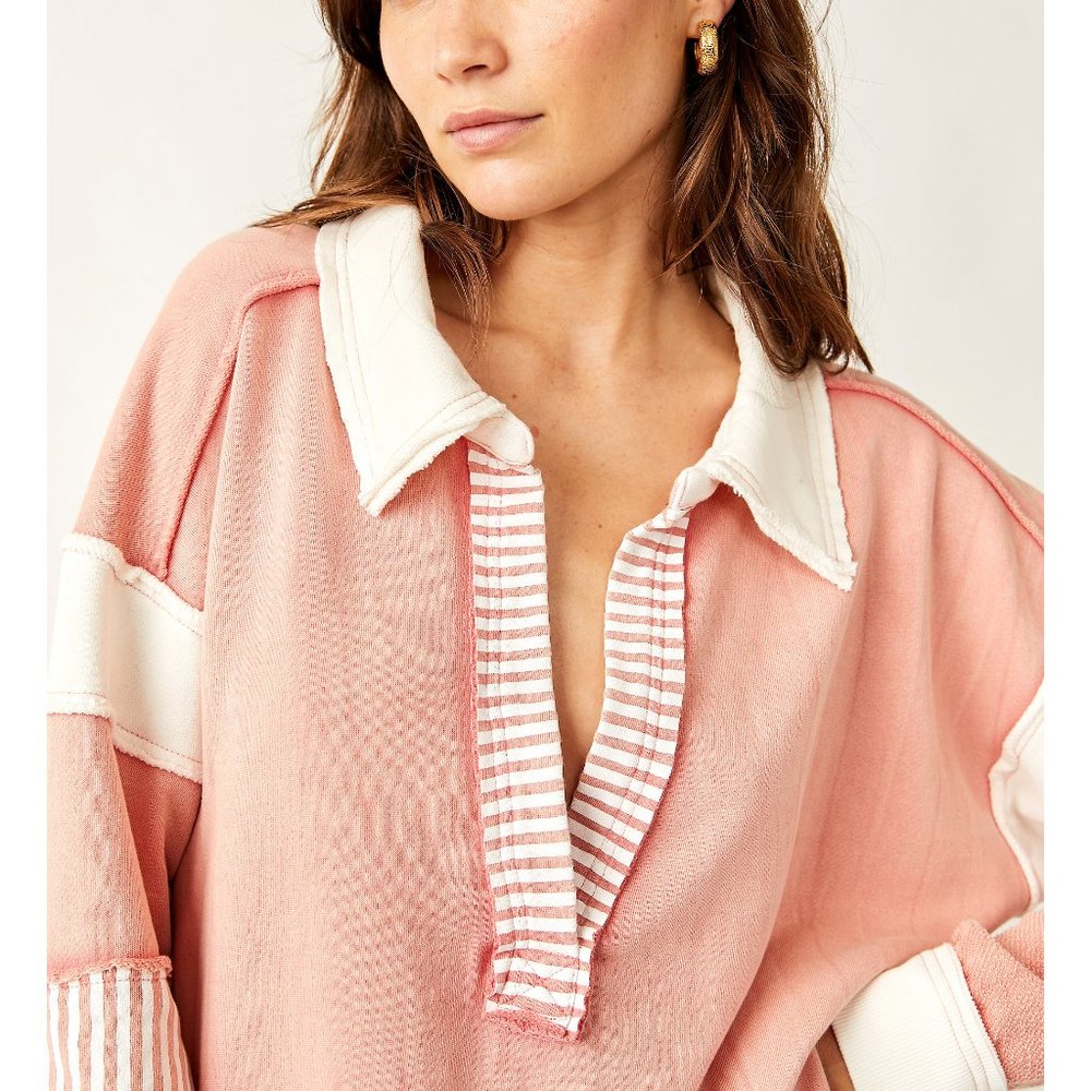 FREE PEOPLE Clean Prep Polo / Rosetta Combo